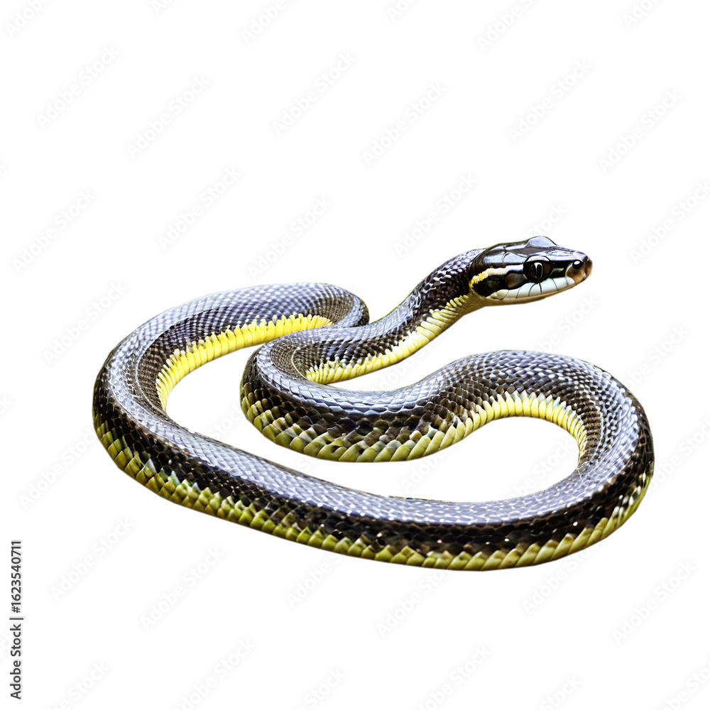 Obraz premium a snake isolated on transparent background