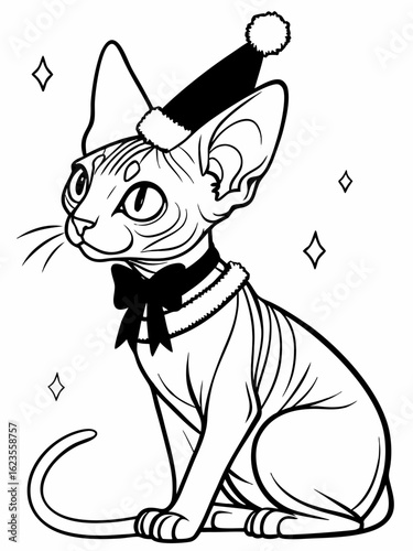 a new year sphinx cat 