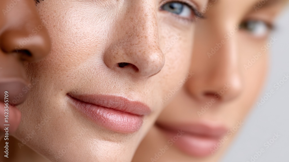 Fototapeta premium models with different skin tones,