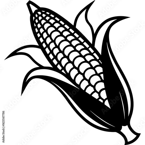 hand drawn corn