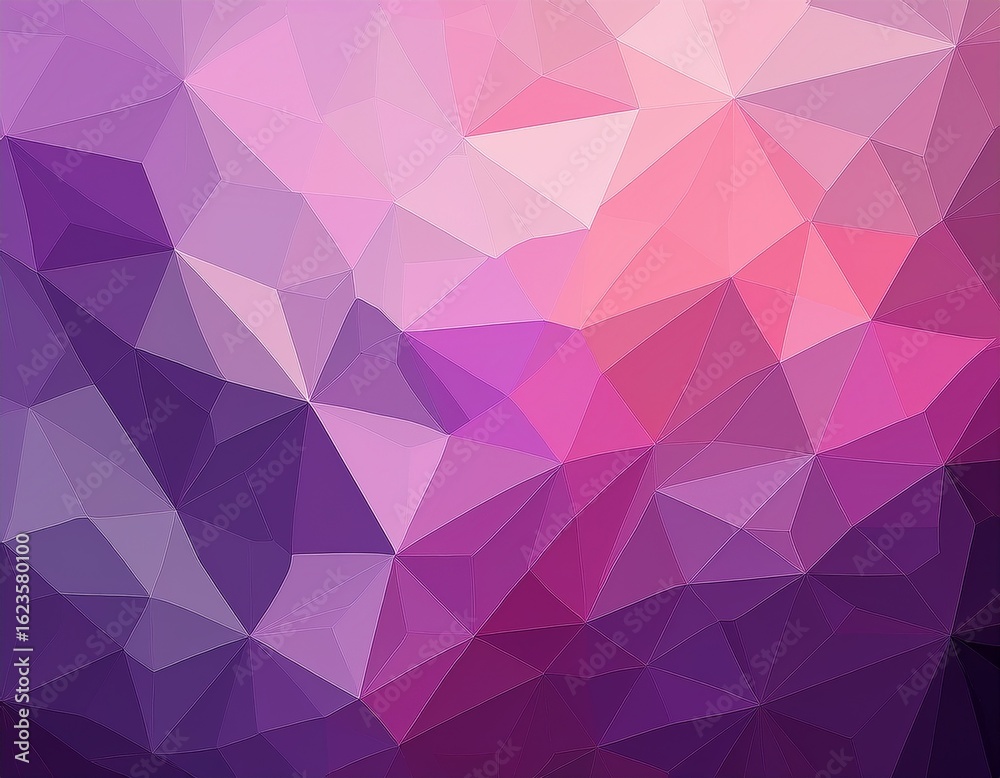 Fototapeta premium abstract purple and pink geometric low poly background