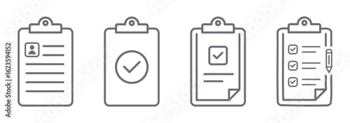 Clipboard icon isolated on background. Checklist sign symbol for web site and app design.