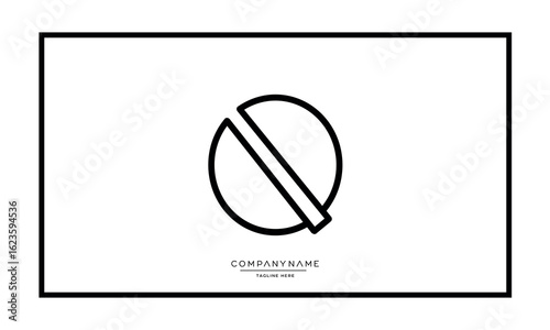 Alphabet letters Q or QQ logo monogram