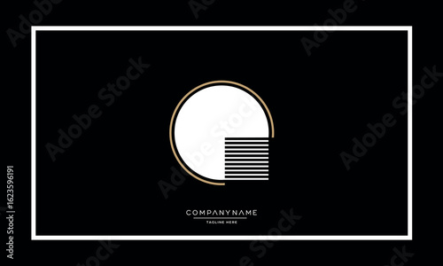 Alphabet letters Q or QQ logo monogram