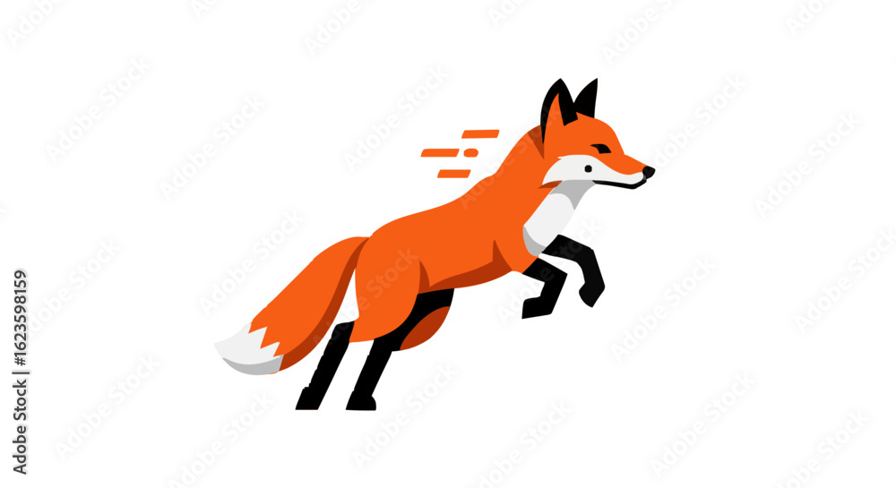 Obraz premium red fox isolated on white