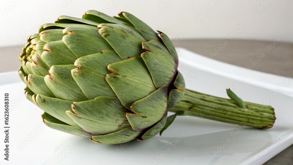 Fototapeta premium artichoke on a green background