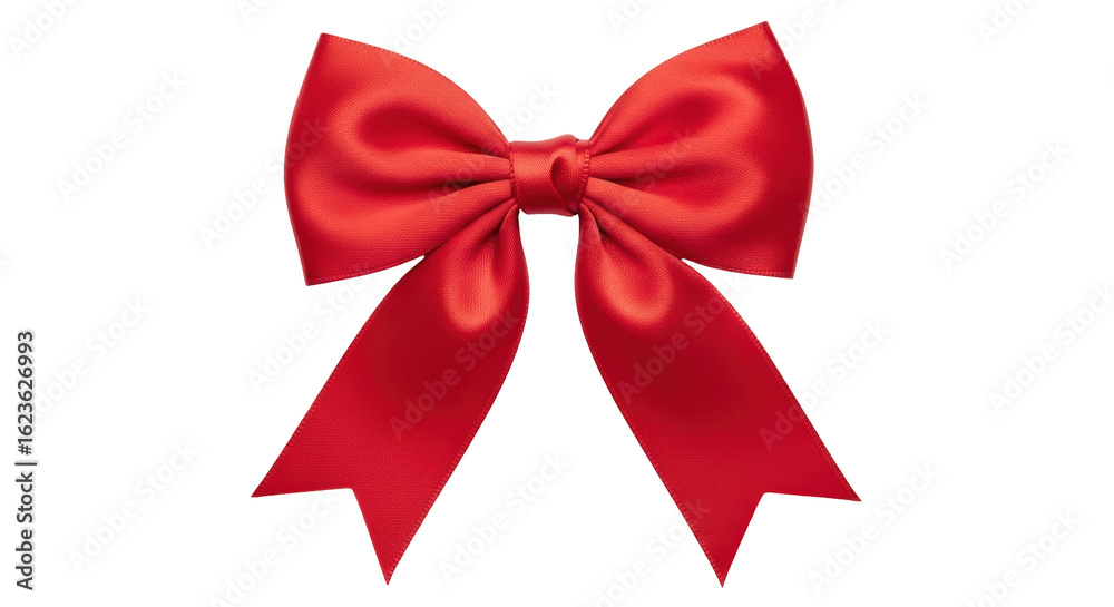 Fototapeta premium Isolated Red Ribbon Bow