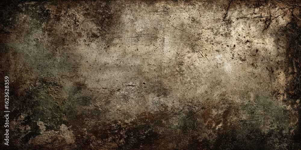 Obraz premium Aged Grunge Texture: Dark Brown & Beige