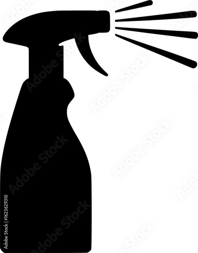 Water spray bottle sign, symbol, vector, art