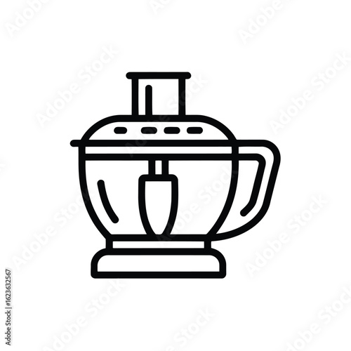 Food Processor Icon Modern Kitchen Appliance For Blending Chopping and Pureeing Food Ingredients Easily