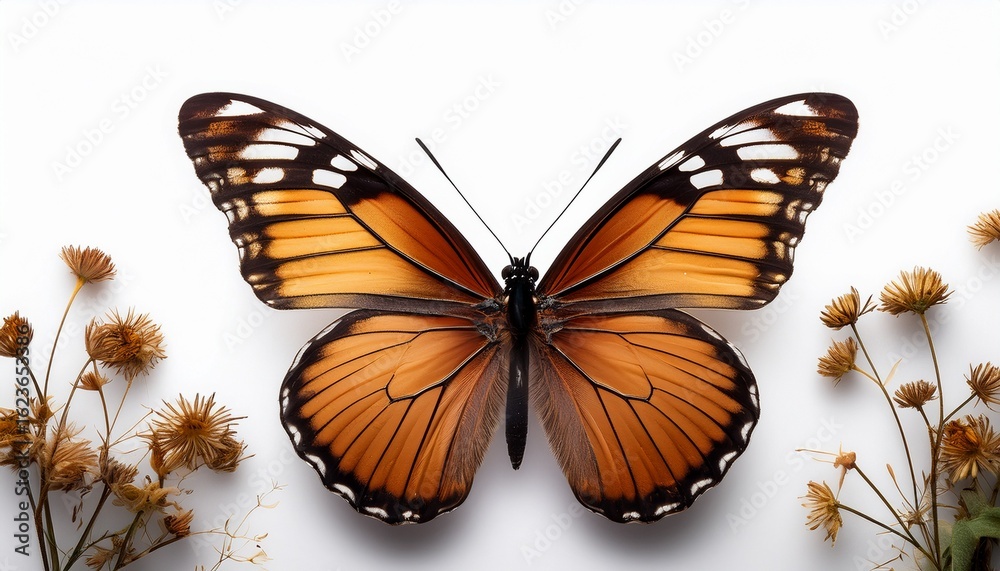 Obraz premium butterfly on white background