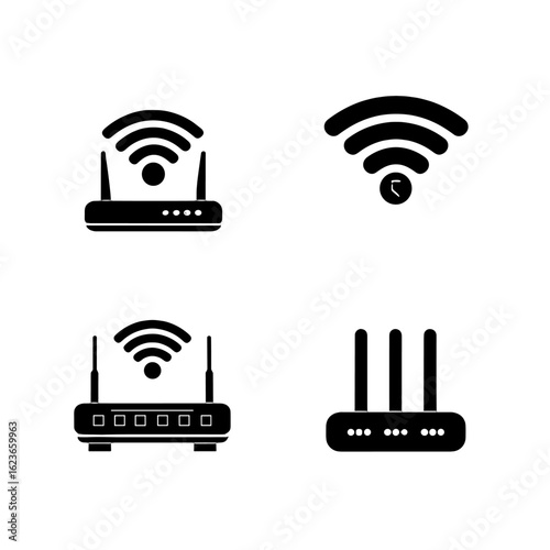 Different wireless routers for connection and internet signal.