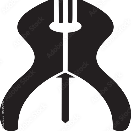 Sugar tongs silhouette