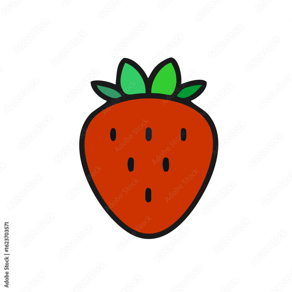 Obraz premium strawberry isolated on white background