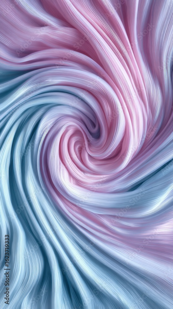 Fototapeta premium Abstract Swirling Fabric Textures in Pastel Colors