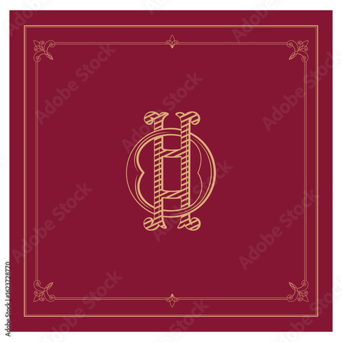 OH, HO, logo OH, Letter OH,  Monogram OH,Wedding Monogram, Wedding Logo, Logo Design , Monogram Vintage