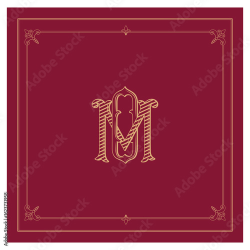 OM, MO, logo OM, Letter OM,  Monogram OM,Wedding Monogram, Wedding Logo, Logo Design , Monogram Vintage