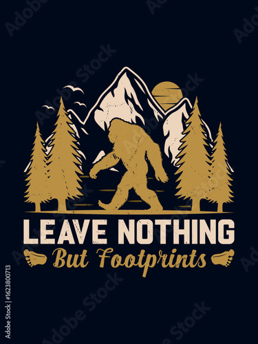 Bigfoot t shirt design