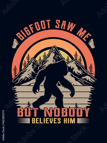Bigfoot t shirt design