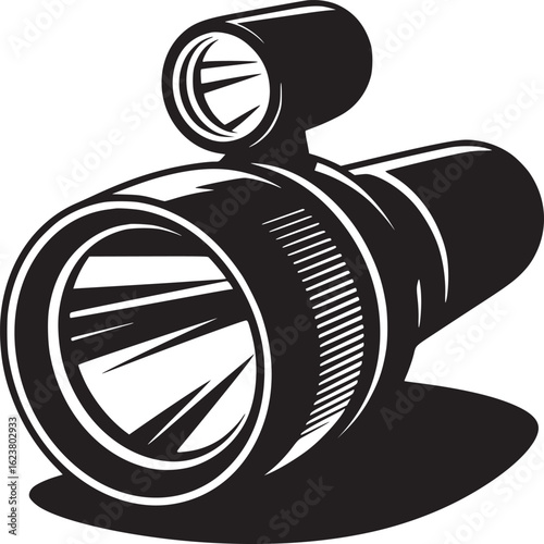 Tactical Flashlight Icon