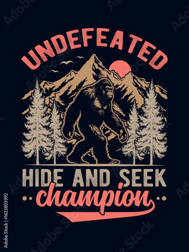 Bigfoot t shirt design