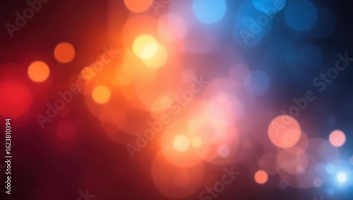defocused christmas lights