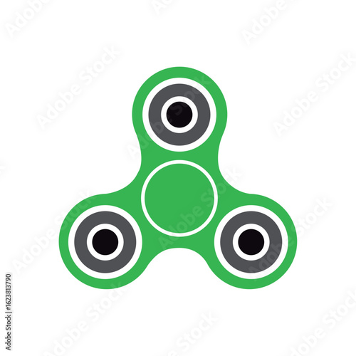 Isolated colored spinner toy icon Flat design Vector