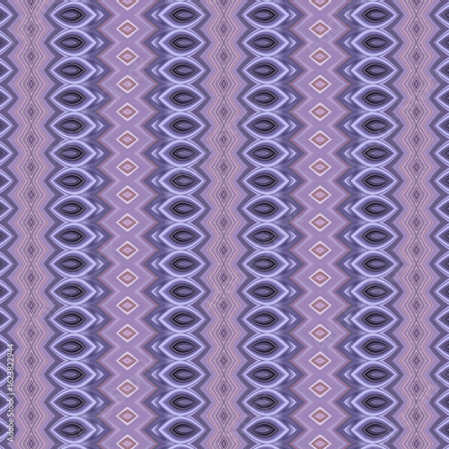 Repetitive diamond-shaped purple pattern with eye-catching symmetry and soft lighting. Ideal for textile prints or digital backgrounds. Golden keywords: pattern, symmetry, texture, abstract, purple.
