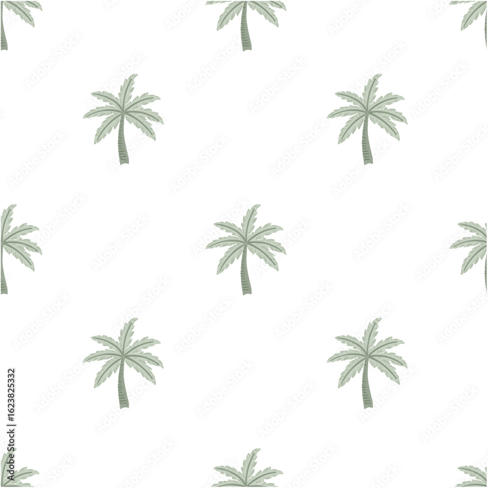 Obraz premium Tropical Palm Tree repeat pattern coastal pattern vector file