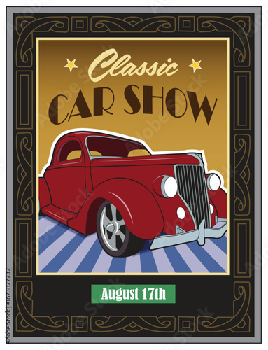 A poster for a classic auto show.