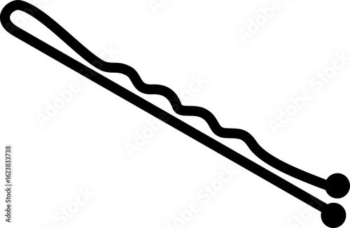 Black Metal Hairpins Accessory