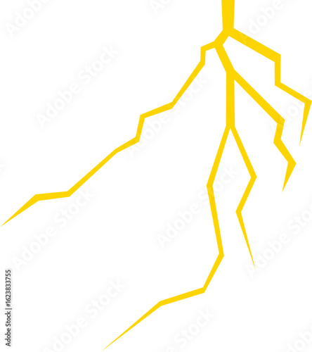 yellow lightning illustration