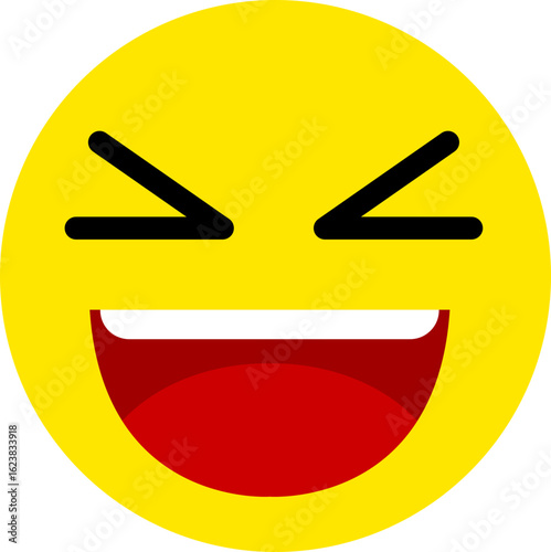 Squinting face Laughing Emoji Graphic
