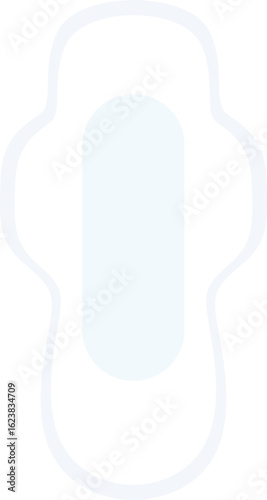 Sanitary Pad or Menstrual Pad Illustration
