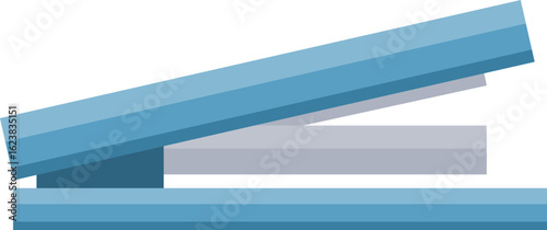 blue Stapler Illustration
