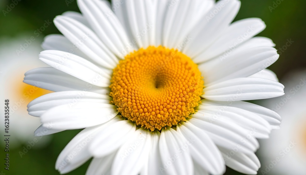 Fototapeta premium Close-up of a vibrant white daisy