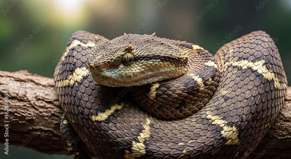 Obraz premium Discover the Fascinating World of Venomous Snakes Reptile Life in Natural Habitat