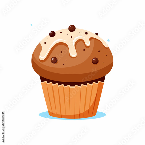  Schokoladenmuffin mit Topping