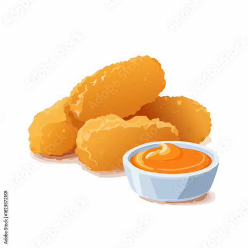 Chicken Nuggets mit Dip