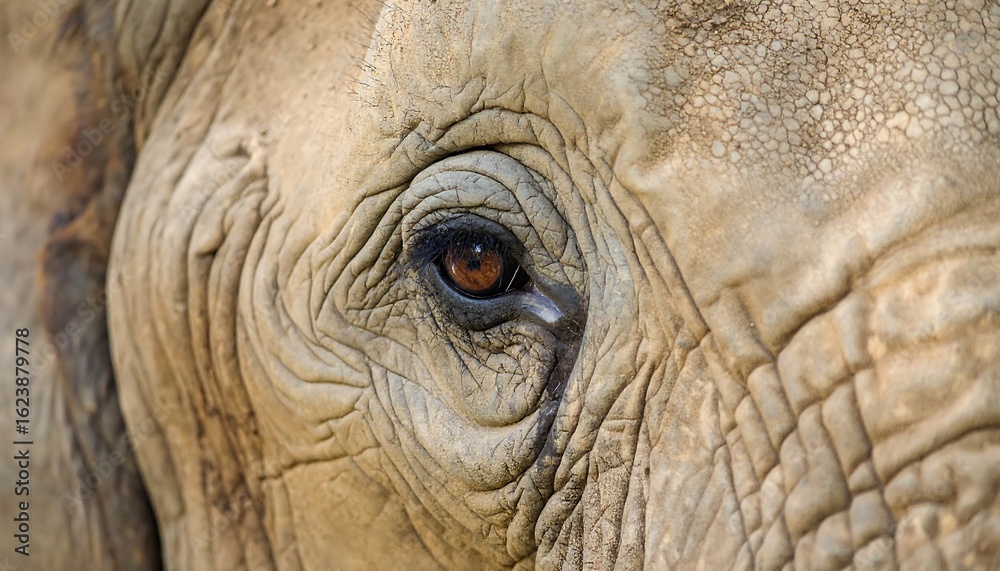 Fototapeta premium Close-up of an elephant's eye (1)