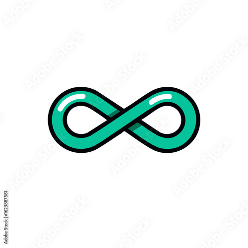 Infinity symbol vector technology, loop, and connection