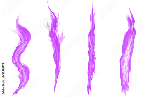 Transparent PNG Purple Magic Flames Image. Ideal for Graphic Design, Wallpapers, Backgrounds and More - Optimized for High Resolution and Vibrant Colors