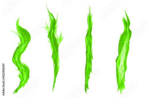  Transparent PNG green Magic Flames Image. Ideal for Graphic Design, Wallpapers, Backgrounds and More - Optimized for High Resolution and Vibrant Colors