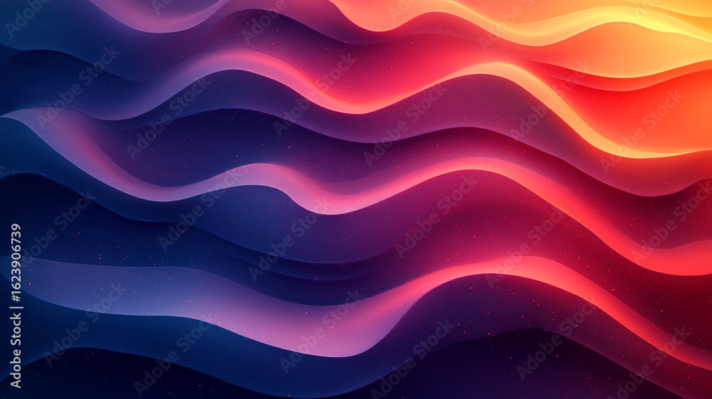 Obraz premium Abstract wavy gradient background with vibrant colors