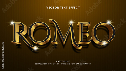Tableau sur toile romeo editable text effect