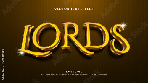 lords editable text effect