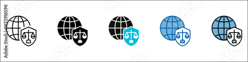 Antitrust Icon Pack Multistyle Illustration
