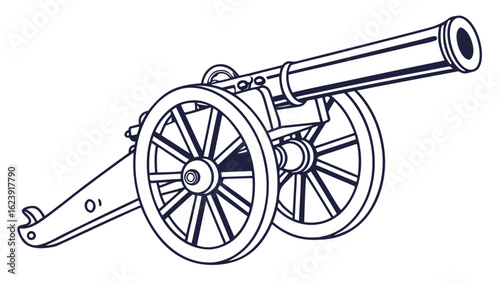 Illustration of a classic cannon
