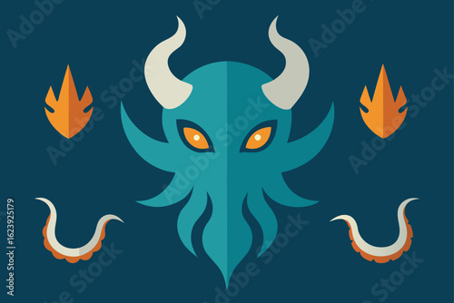 vector image of a devil