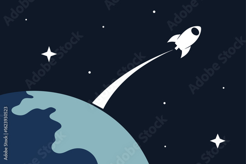 silhouette-of-spacecraft-entering-orbit-with-stars (1).eps